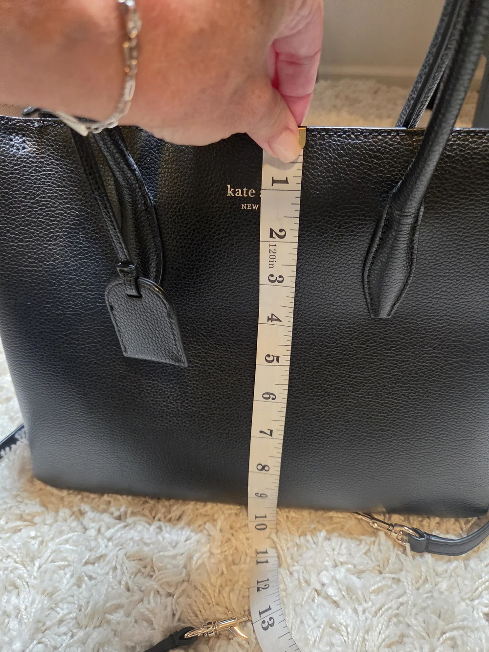 kate Spade Black Leather Satchel